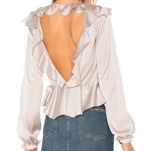 For love and Lemons silk blouse